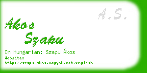 akos szapu business card